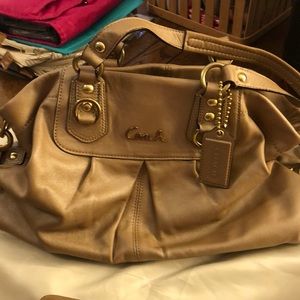 Coach Bag; satchel style; with dust cover.